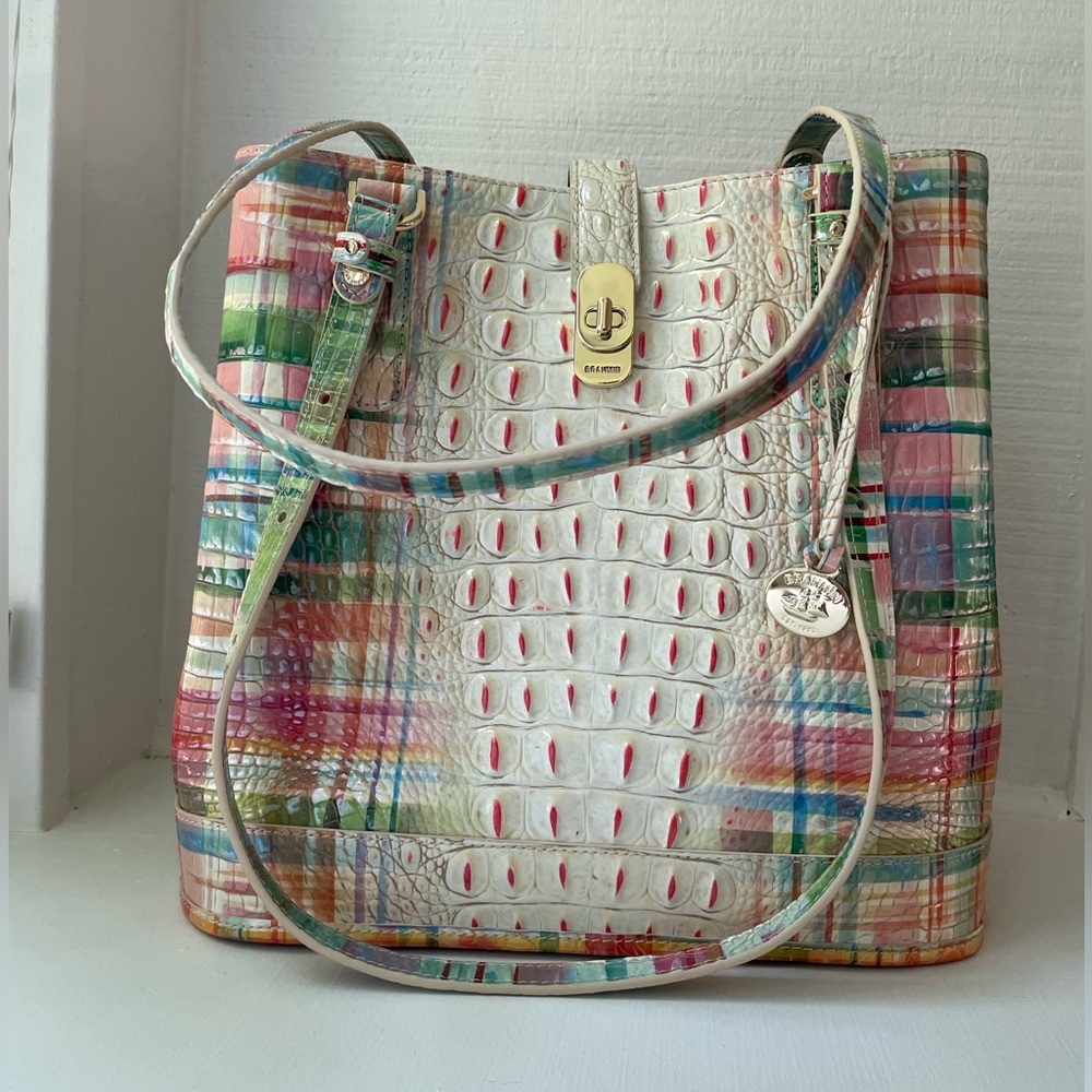 Brahmin Fiora Multicolor Bucket Bag - LIKE NEW